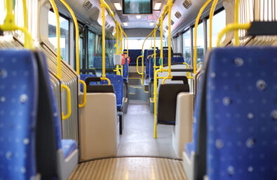 Route bus in Dubai.