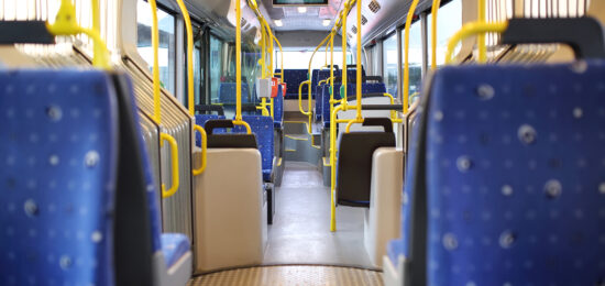 Route bus in Dubai.
